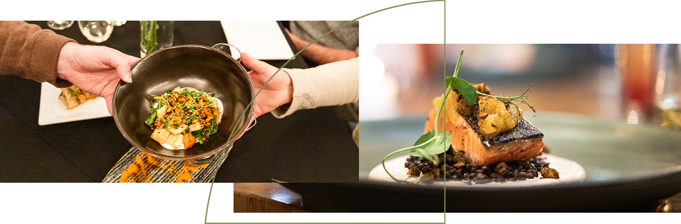 Close up of entree